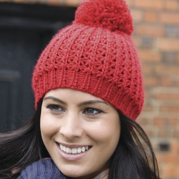 Result Winter Knitted Flute Pom Pom Hat Thumbnail