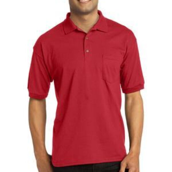 DryBlend ® 6 Ounce Jersey Knit Sport Shirt with Pocket Thumbnail