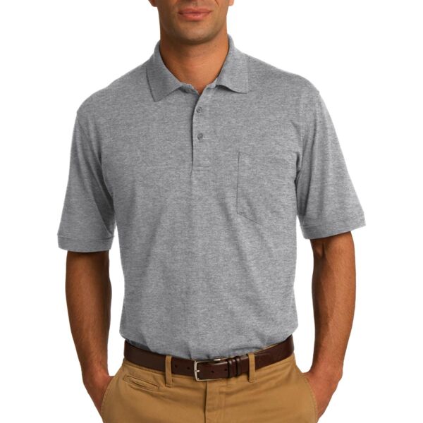 ICD Adult 5.5 Ounce Jersey Knit Pocket Polo Thumbnail