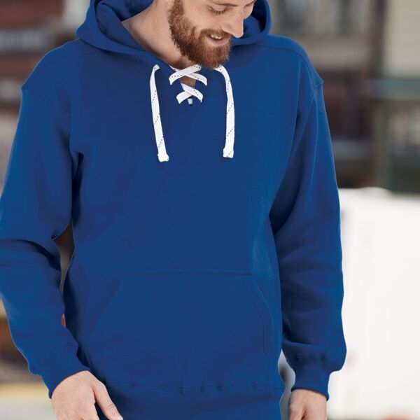 Greek Sport Lace Hooded Sweatshirt Thumbnail