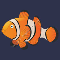 CLOWNFISH LOOKING FORWARD - Sew N Stitches DryBlend ® 50 Cotton/50 Poly T Shirt Design