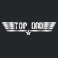 TOP DAD SILVER - SEW N STITCHES - CORE BLENDED TEE Design