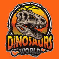 DINOSAUR WORLD - Sew N Stitches DryBlend ® 50 Cotton/50 Poly T Shirt Design