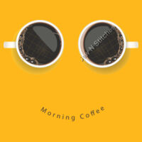 MORNING COFFEE - Sew N Stitches DryBlend ® 50 Cotton/50 Poly T Shirt Design