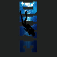 DIVE WITH SCUBA DIVER ON TOP - Sew N Stitches PosiCharge ® Competitor™ Tee Design