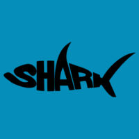 SHARK WORD ART = Sew N Stitches DryBlend ® 50 Cotton/50 Poly T Shirt Design