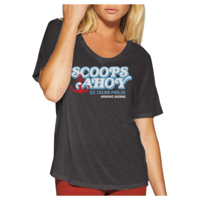 Scoops Ahoy Bella + Canvas - Women’s Slouchy Short Sleeve Tee - 8816 Thumbnail