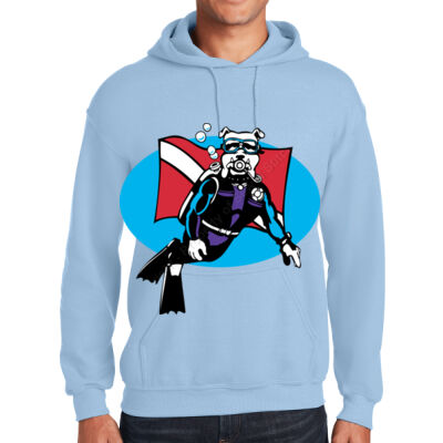 SCUBA Dog GIldan Hoodie Thumbnail