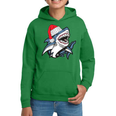 Santa Shark GILDAN YOUTH Hoodie Thumbnail