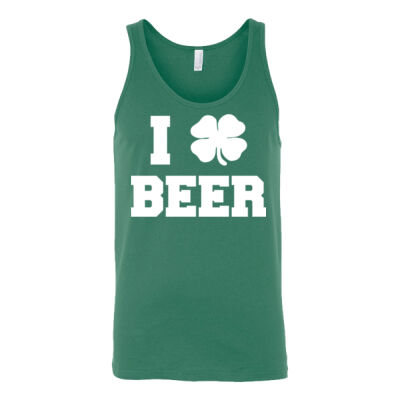 I LOVE BEER WHITE ON TANK TOP Thumbnail