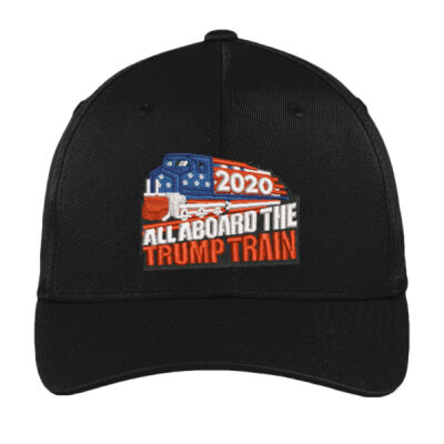 TRUMP TRAIN 2020 - Sport-Tek® Flexfit® Performance Solid Cap Thumbnail