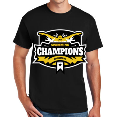 SWIM CHAMPIONS DryBlend ® 50 Cotton/50 Poly T Shirt Thumbnail