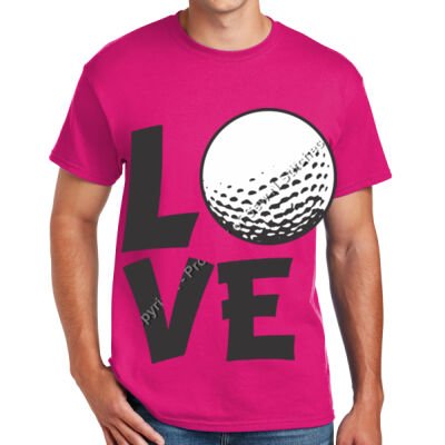 LOVE GOLF - DryBlend ® 50 Cotton/50 Poly T Shirt  Thumbnail