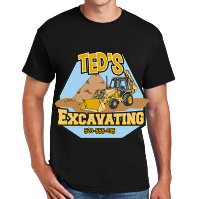 TED'S EXCAVATING - DryBlend ® 50 Cotton/50 Poly T Shirt Thumbnail
