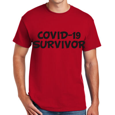 COVID-19 SURVIVOR - DryBlend ® 50 Cotton/50 Poly T Shirt  Thumbnail