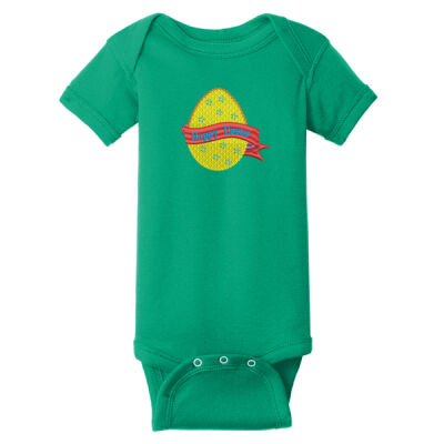 EASTER EGG WITH EASTER RIBBON -Infant Short Sleeve Baby Rib Bodysuit Thumbnail