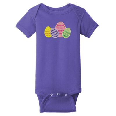 EASTER EGGS - Infant Short Sleeve Baby Rib Bodysuit Thumbnail