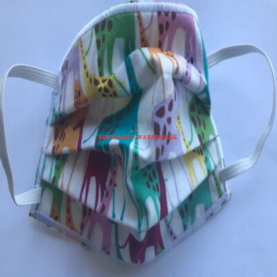 YOUTH FACEMASK - NON-MEDICAL HOMEMADE MASK - GIRAFFE Thumbnail
