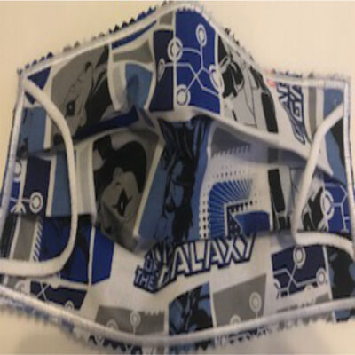 FACEMASK - NON-MEDICAL HOMEMADE MASK- 2-ply cloth- washable - GUARDIANS  Thumbnail