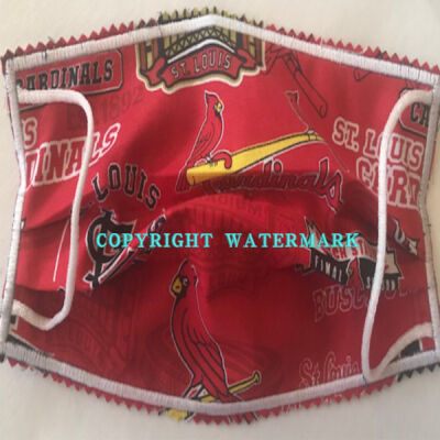 FACEMASK - NON-MEDICAL HOMEMADE MASK - STL CARDINALS STADIUMS Thumbnail