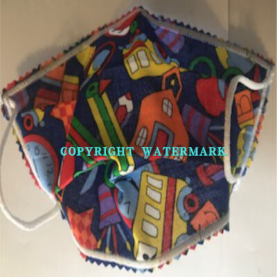 FACEMASK - NON-MEDICAL HOMEMADE MASK -2-PLY CLOTH - WASHABLE- SCHOOL THEMED  Thumbnail