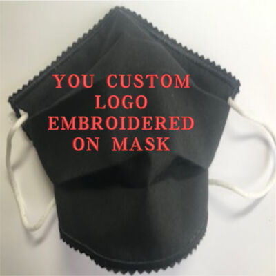 FACE MASK - NON-MEDICAL GRADE HOMEMADE MASK - 2PLY CLOTH WASHABLE - MADE IN USA - PLAIN - BLACK 2 Thumbnail