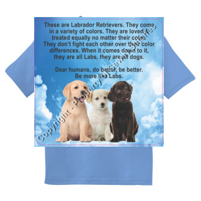 YOUTH Labrador Puppies Equality - Sew N Stitches Youth DryBlend ® 50 Cotton/50 Poly T Shirt Thumbnail