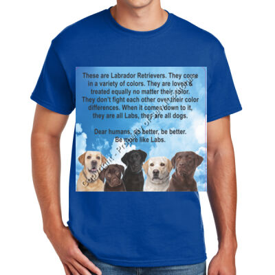 Adult Labrador Dogs -  Sew N Stitches DryBlend ® 50 Cotton/50 Poly T Shirt Thumbnail