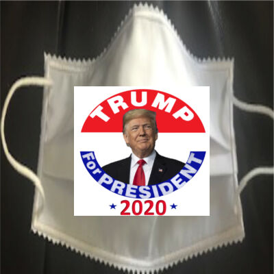 FACEMASK - NON-MEDICAL HOMEMADE MASK -2-PLY CLOTH - WASHABLE- CUSTOM TRUMP for PRESIDENT 2020 Thumbnail