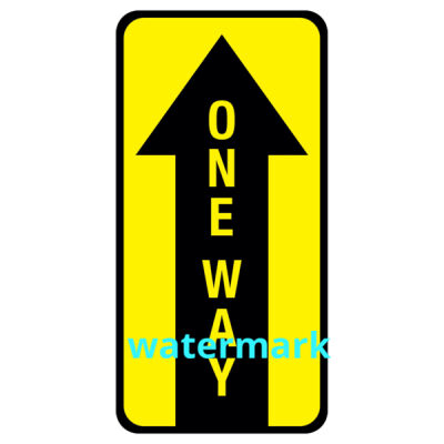 sign one way Thumbnail
