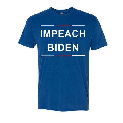 IMPEACH BIDEN T-SHIRT BLUE Thumbnail