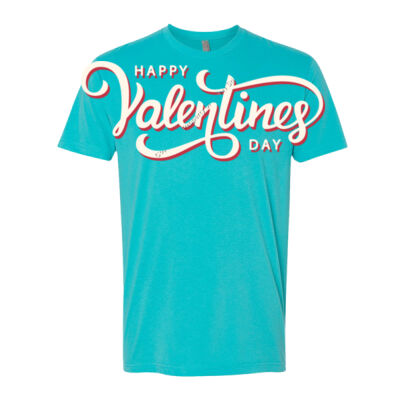 Happy Valentine's Day - Next /Level Sueded Short Sleeve Crew  2 Thumbnail