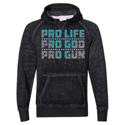 PRO LIFE PRO GOD PRO GUN -  J AMERICA Vintage Zen Fleece Hooded Sweatshirt Thumbnail