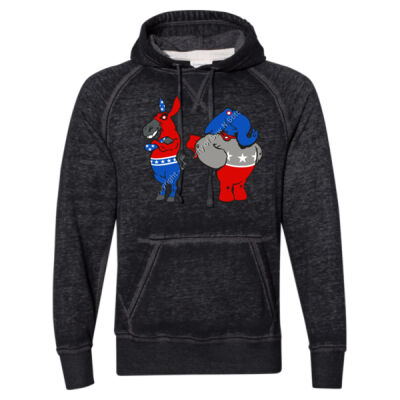 Donkey VS Elephant -  J AMERICA Vintage Zen Fleece Hooded Sweatshirt 2 2 Thumbnail