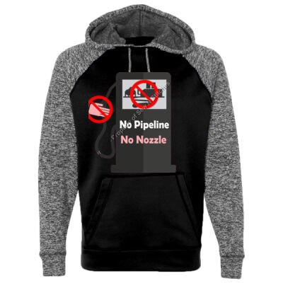NO PIPELINE NO NOZZLE - J AMERICA Colorblocked Cosmic Fleece Hooded Sweatshirt  Thumbnail