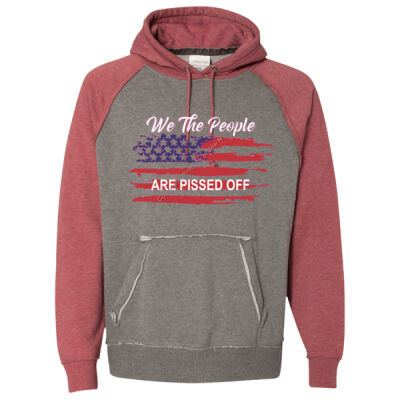 WE THE PEOPLE ARE PISSED OFF - J AMERICA Vintage Heather Hooded Sweatshirt  Thumbnail