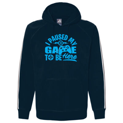 I PAUSED MY GAME TO BE HERE - J AMERICA Rival Fleece Hooded Sweatshirt  Thumbnail