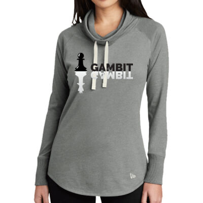 QUEEN'S GAMBIT - NEW ERA ® Ladies Sueded Cotton Blend Cowl Tee Thumbnail