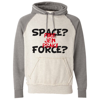 SPACE? fORCE? FIRE JEN PSAKI-  J AMERICA Vintage Heather Hooded Sweatshirt Thumbnail