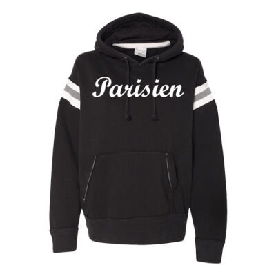 PARISIEN -  DAVID ROSE - J. America - Vintage Athletic Hooded Sweatshirt WITH SLEEVE STRIPE Thumbnail