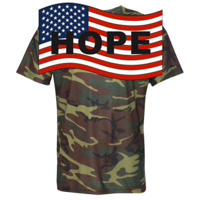 HOPE FLAG - CODE FIVE Adult Performance Camo Tee Thumbnail