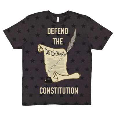 DEFEND THE CONSTITUTION - CODE FIVE Star Print Tee Thumbnail