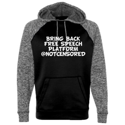 FREE SPEECH - J AMERICA Colorblocked Cosmic Fleece Hooded Sweatshirt Thumbnail