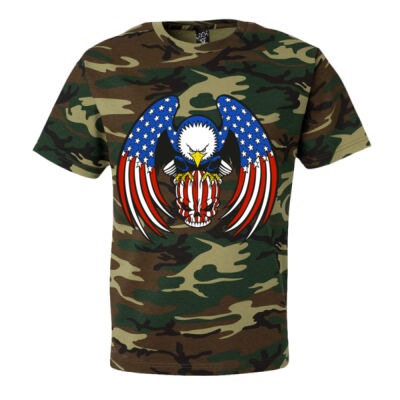 EAGLE SKULL FLAG - CODE FIVEAdult Camo Tee Thumbnail