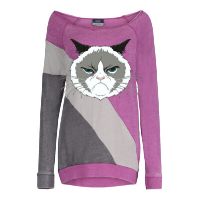 GRUMPY CAT - MV SPORT - Women's Angel Fleece Sasha Pullover Thumbnail