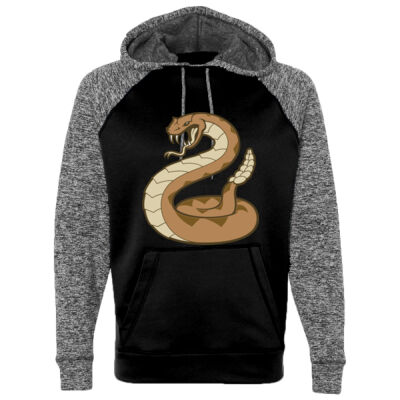 RATTLE SNAKE -J AMERICA -  Colorblocked Cosmic Fleece Hooded Sweatshirt  Thumbnail