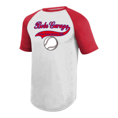 BOB'S GARAGE BASEBALL SHIRT - AUGUSTA Wicking Short Sleeve Baseball Jersey Thumbnail