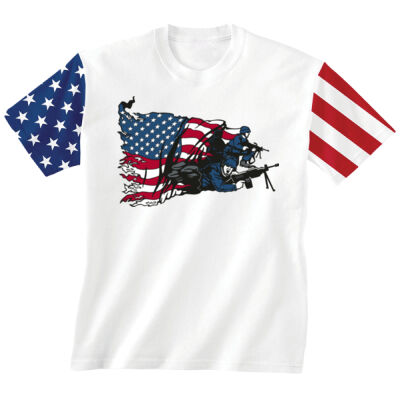 SOLDIER FLAG - CODE FIVE - Stars & Stripes T-Shirt  Thumbnail
