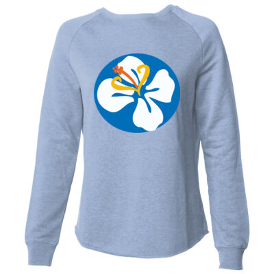 FLOWER 7 - INDEPENDENT TRADING CO. - Women's California Wave Wash Crewneck Sweatshirt Thumbnail