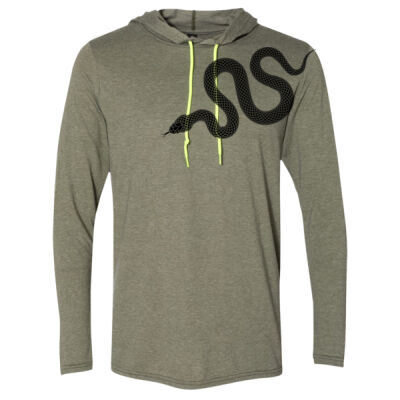 SERPENT LIKE DAVID ROSE - ANVIL -Lightweight Hooded Long Sleeve T-Shirt Thumbnail